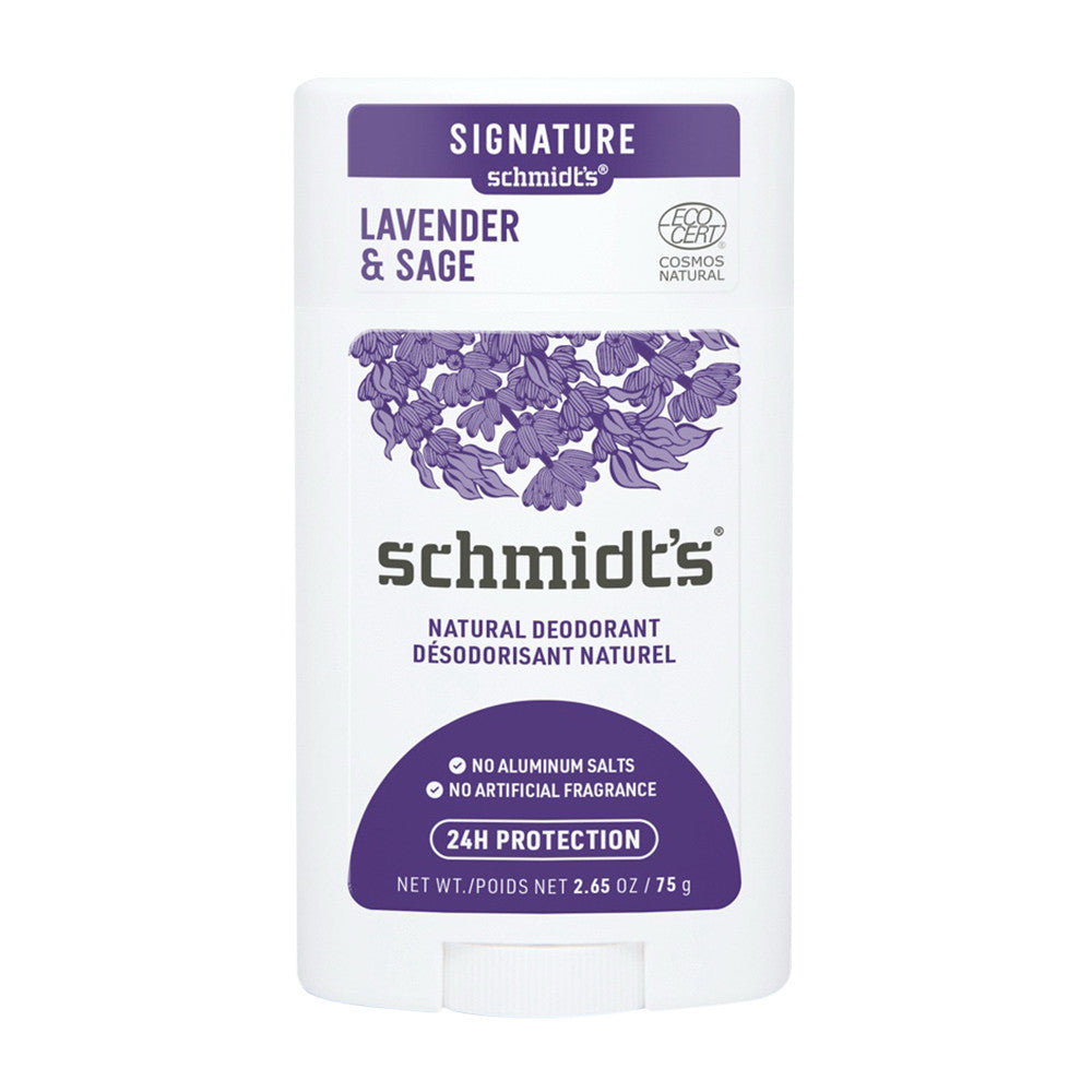 Schmidts Natural Deodorant Stick Lavender And Sage, 2.6 Oz